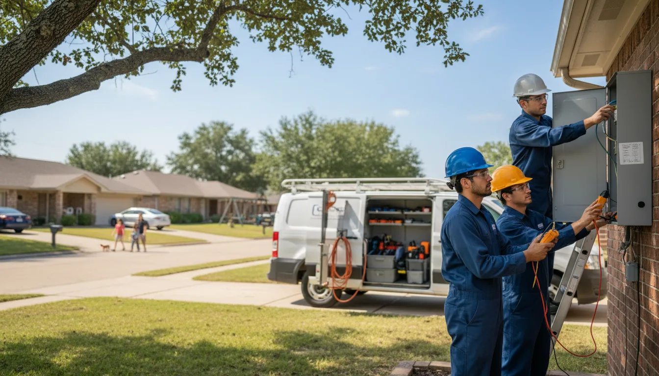 Certified electrician providing emergency electrical services in Mooringsport, LA